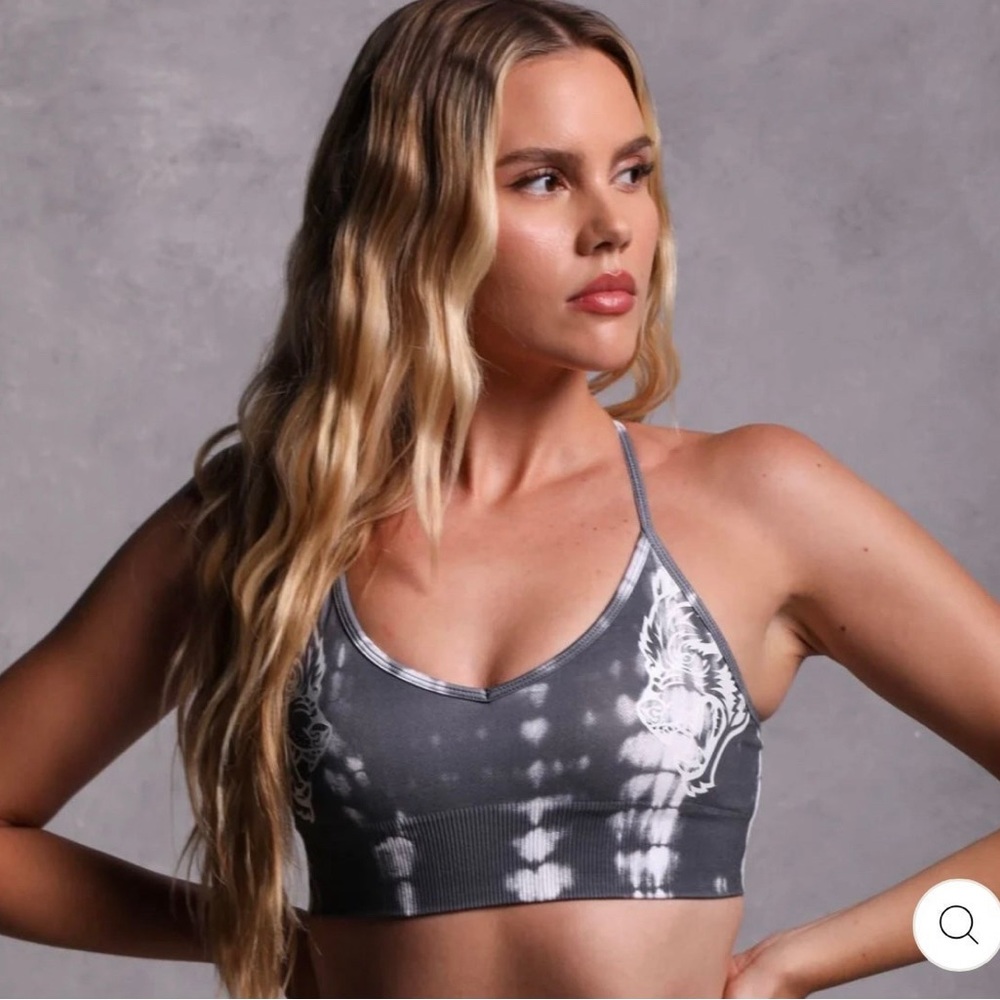 DARC SPORT “ UNTIL VALHALLA” WOLF GRAY SERPENT SPORTS BRA ~ LARGE